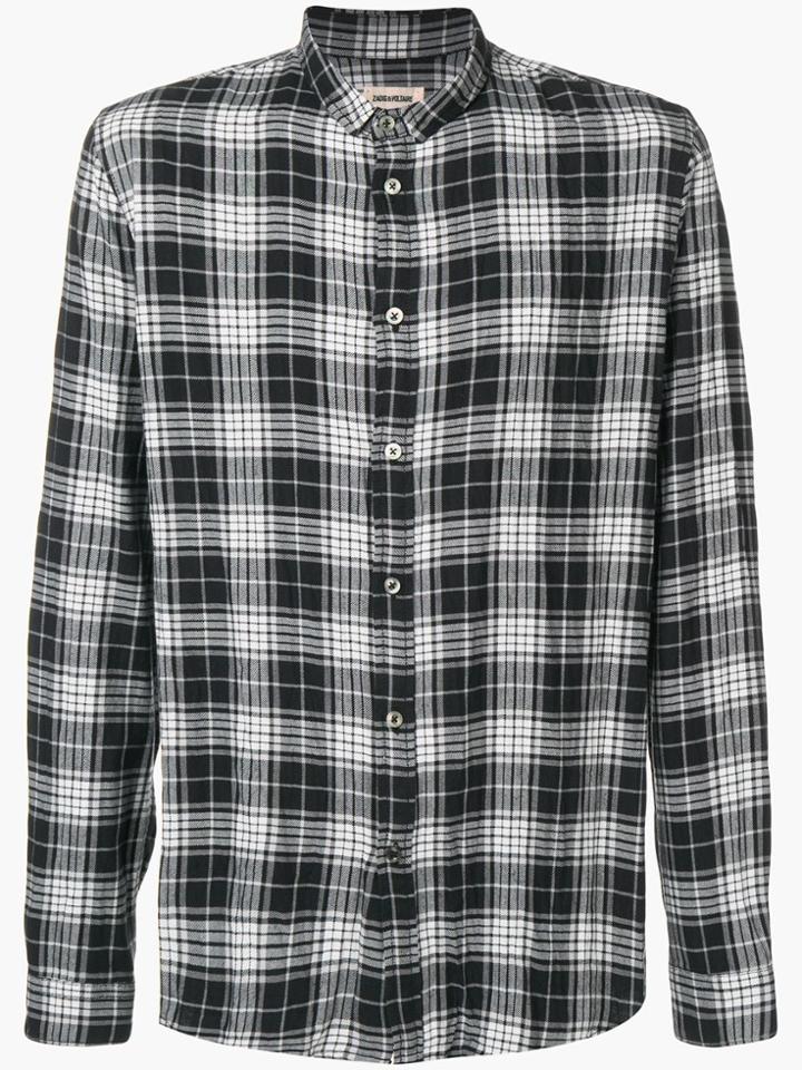 Zadig & Voltaire Saly Check Shirt - Black