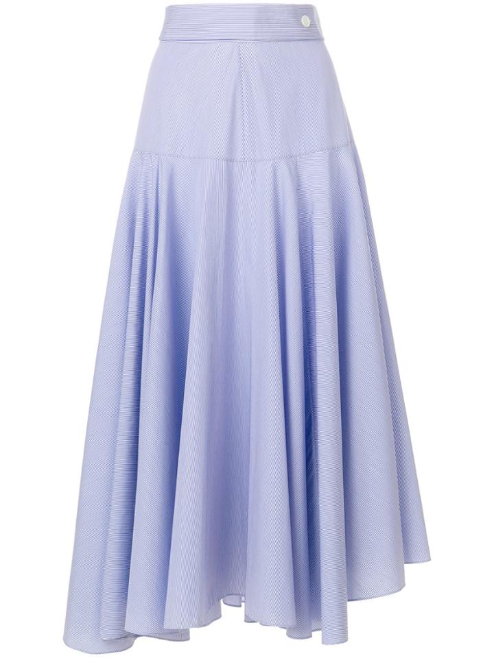 Loewe Asymmetric Ruffled Skirt - White