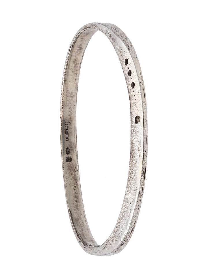 Henson Holes Bangle, Adult Unisex, Size: Medium, Metallic