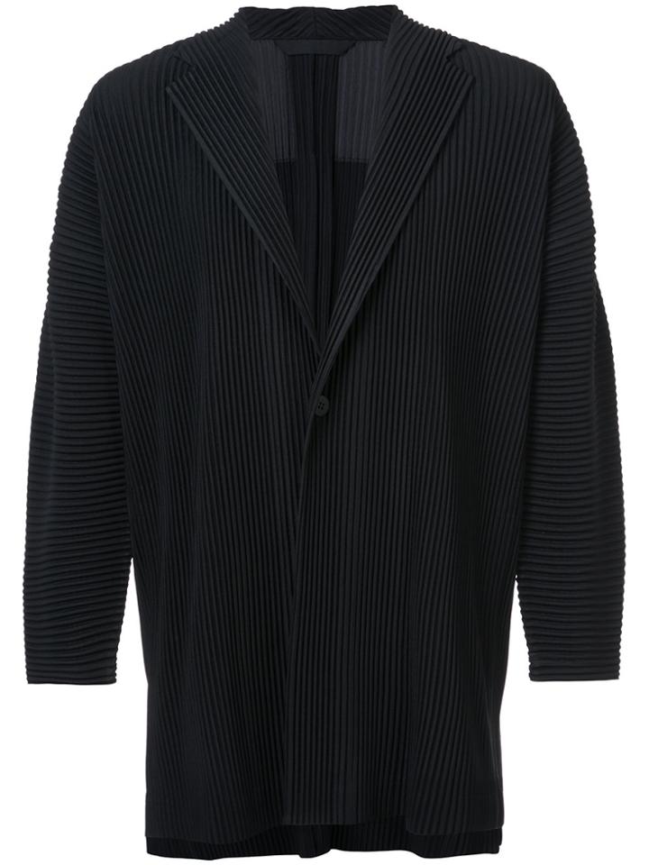 Homme Plissé Issey Miyake Oversized Blazer - Black