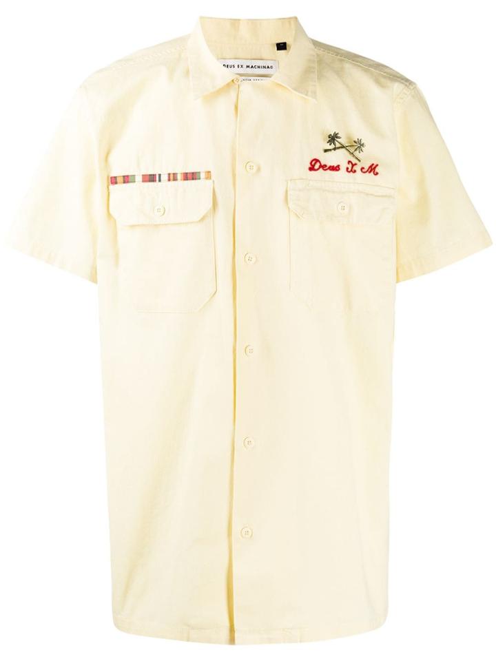 Deus Ex Machina Embroidered Logo Shirt - Neutrals