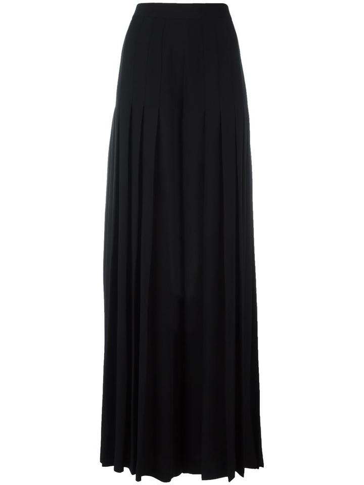 Marco De Vincenzo Pleated Palazzo Pants, Women's, Size: 42, Black, Acetate/viscose