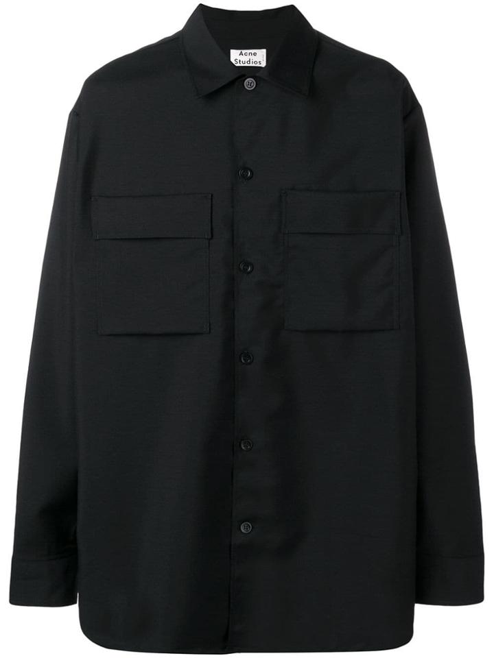 Acne Studios Houston Military Shirt - Black