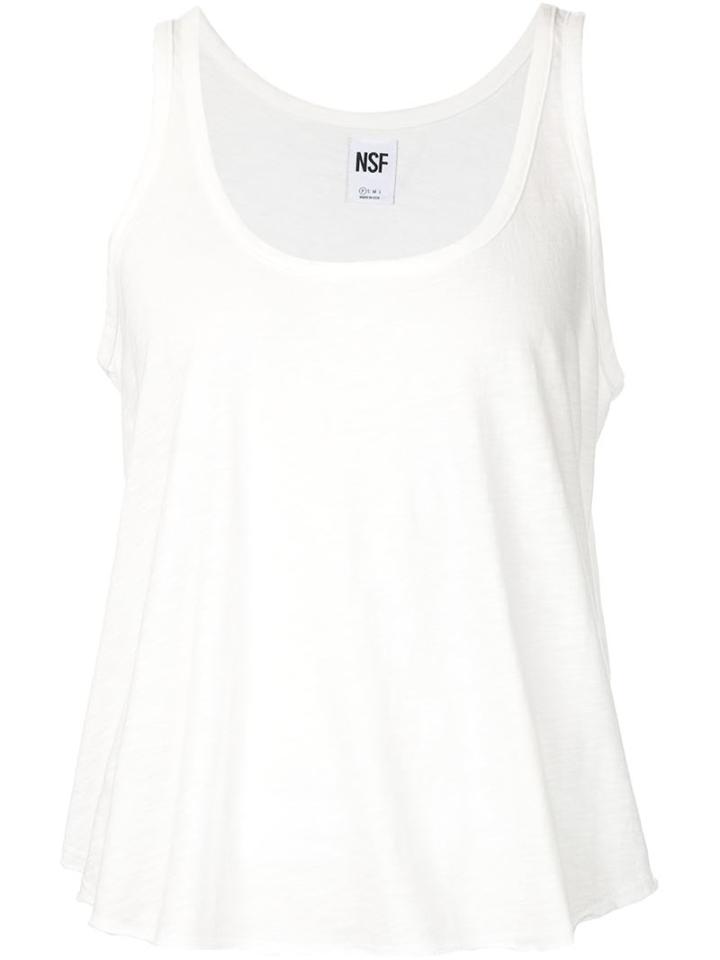 Nsf Pika Tank Top, Women's, Size: S, White, Cotton