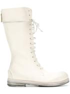 Marsèll Knee Length Lace-up Boots - White