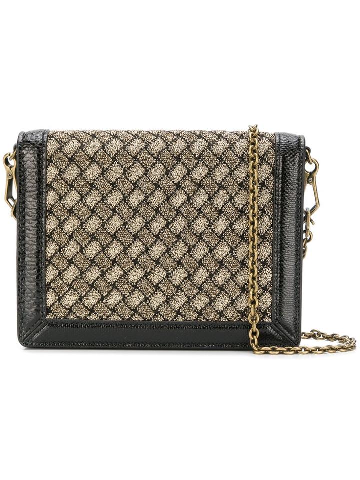 Bottega Veneta Montebello Mini Clutch Bag - Metallic