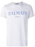 Balmain Logo T-shirt - Grey