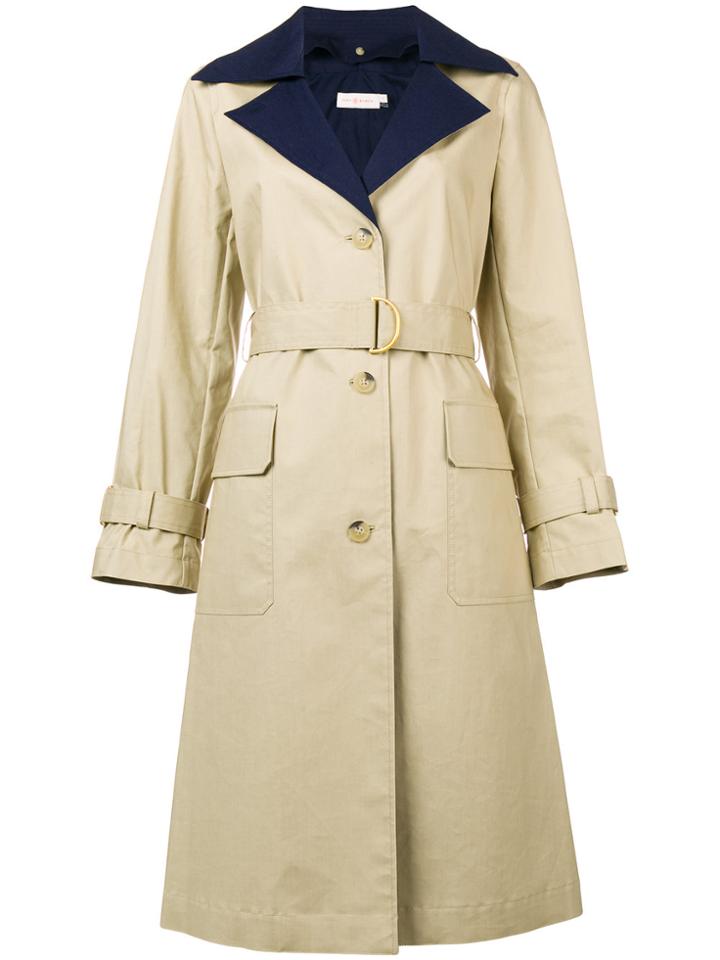 Tory Burch Belted Trench Coat - Nude & Neutrals