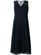 Ps Paul Smith Pleated Dress - Blue