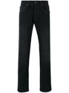 Edwin Straight Leg Jeans, Men's, Size: 33, Black, Cotton/polyester/spandex/elastane