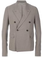 Rick Owens Double Breasted Blazer - Grey