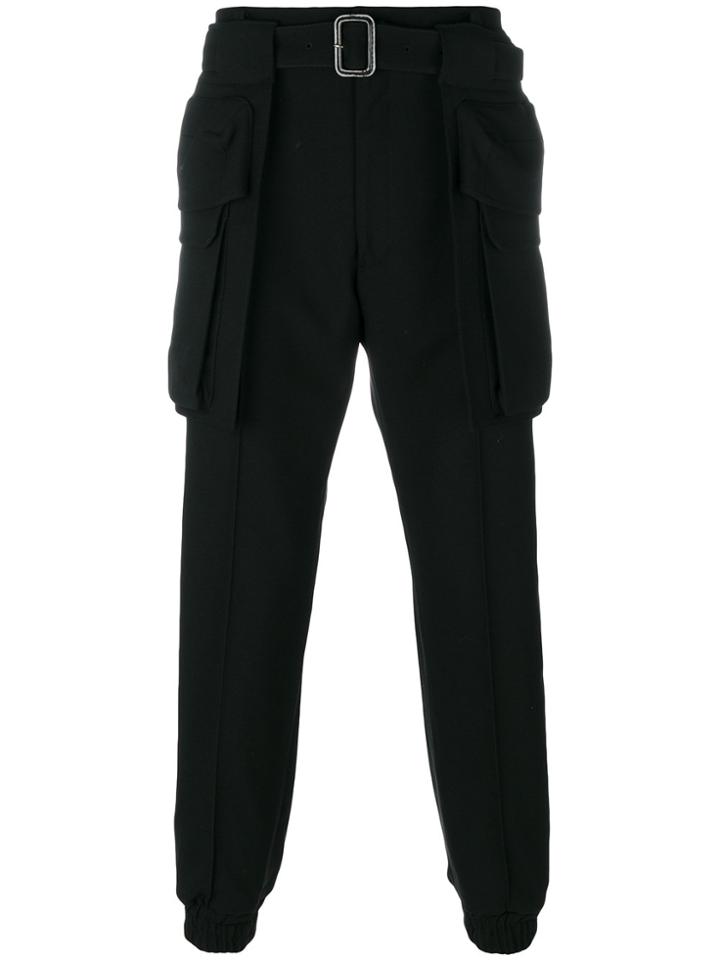 Juun.j Belted Cargo Trousers - Black