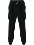 Juun.j Belted Cargo Trousers - Black