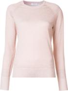 Equipment Crew Neck Jumper, Women's, Size: Xs, Pink/purple, Wool/polyester/metallic Fibre