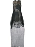 Stella Mccartney Reynold Mesh Sleeveless Dress, Women's, Size: 40, Black, Cotton/polyamide/polyester