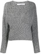 Iro Knitted Long Sleeve Jumper - Grey