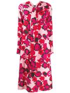 Marni Pixel Floral Print Dress - Pink