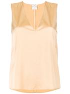 Forte Forte V-neck Sleeveless Top - Nude & Neutrals