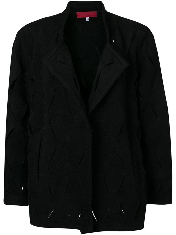 Di Liborio Deconstructed Belted Coat - Black