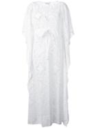 Celia Dragouni - Crochet Kaftan Dress - Women - Cotton - M, White, Cotton