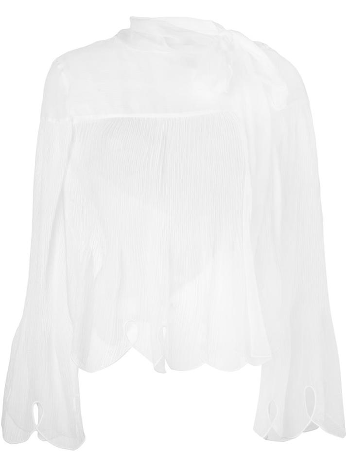See By Chloé Scalloped Sheer Blouse
