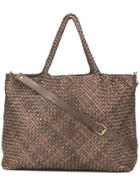 Officine Creative Woven Large Tote - Brown
