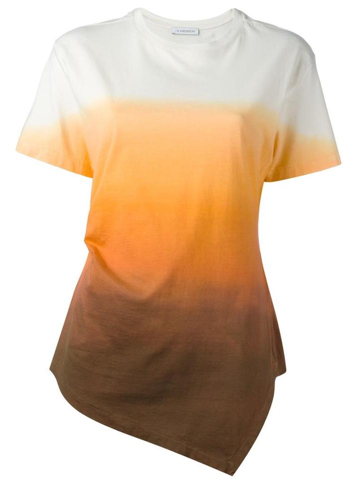 J.w.anderson Degrade T-shirt, Women's, Size: Xs, Yellow/orange, Cotton
