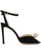 Jimmy Choo Sacora 100 Pearl Embellished Pumps - Black