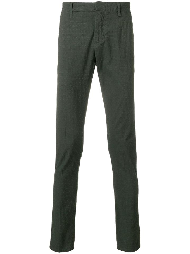 Dondup Patterned Skinny Trousers - Green
