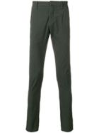 Dondup Patterned Skinny Trousers - Green