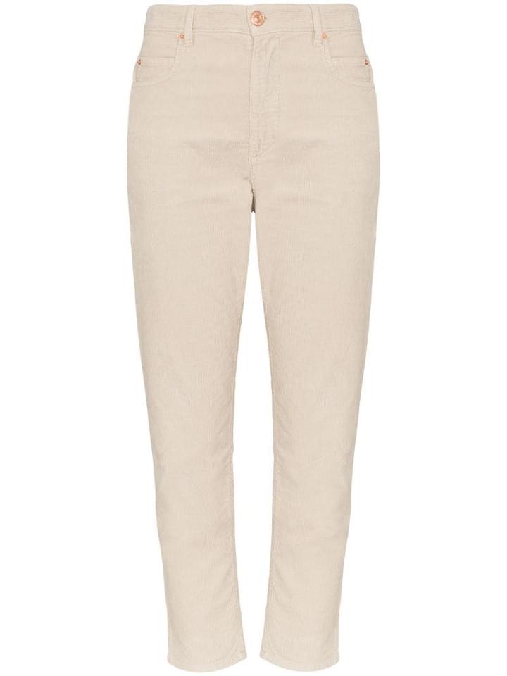 Isabel Marant Étoile Girlfriend Fit Trousers - Neutrals