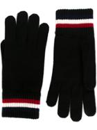 Moncler Striped Edge Gloves - Black