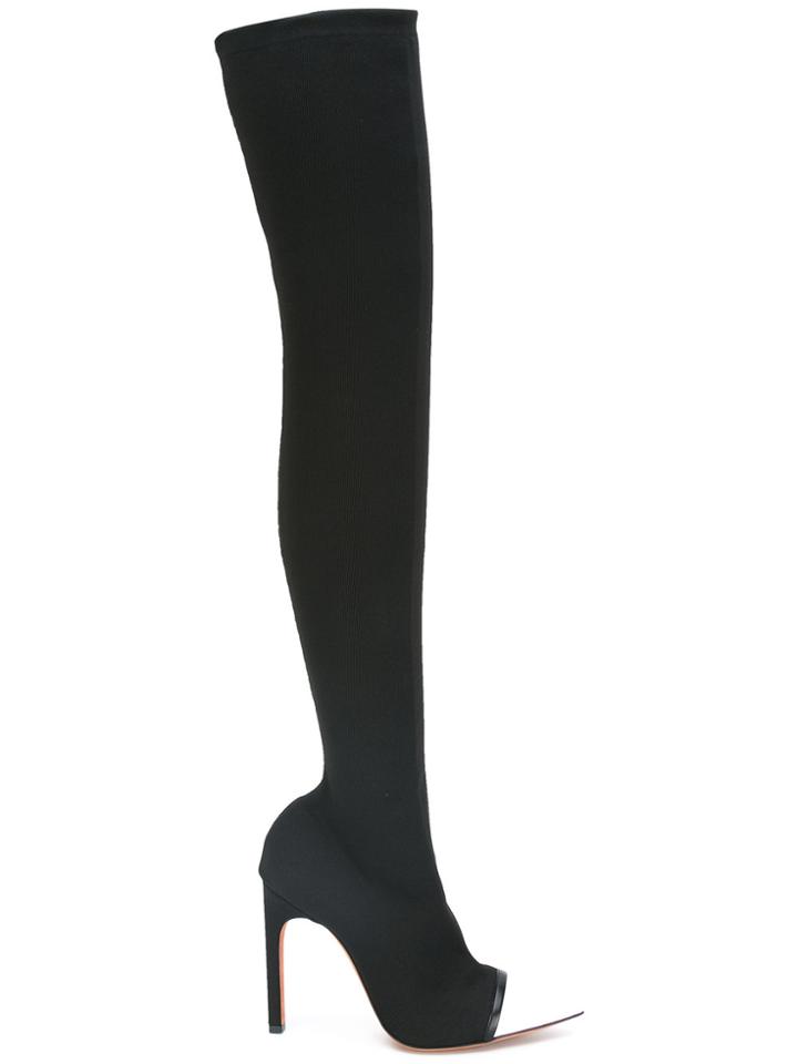 Givenchy Colour Block Over-the-knee Boots - Black