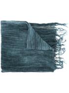 Greg Lauren Pleated Scarf - Blue