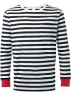 Cityshop Striped Longsleeved T-shirt, Men's, Size: L, Black, Cotton