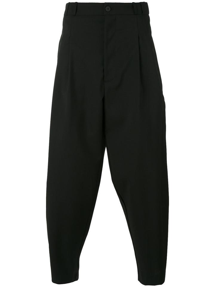 House Of The Very Islands - Loose Fit Track Pants - Unisex - Virgin Wool - S, Black, Virgin Wool