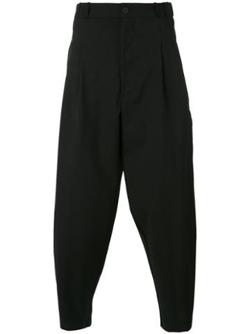 House Of The Very Islands - Loose Fit Track Pants - Unisex - Virgin Wool - S, Black, Virgin Wool