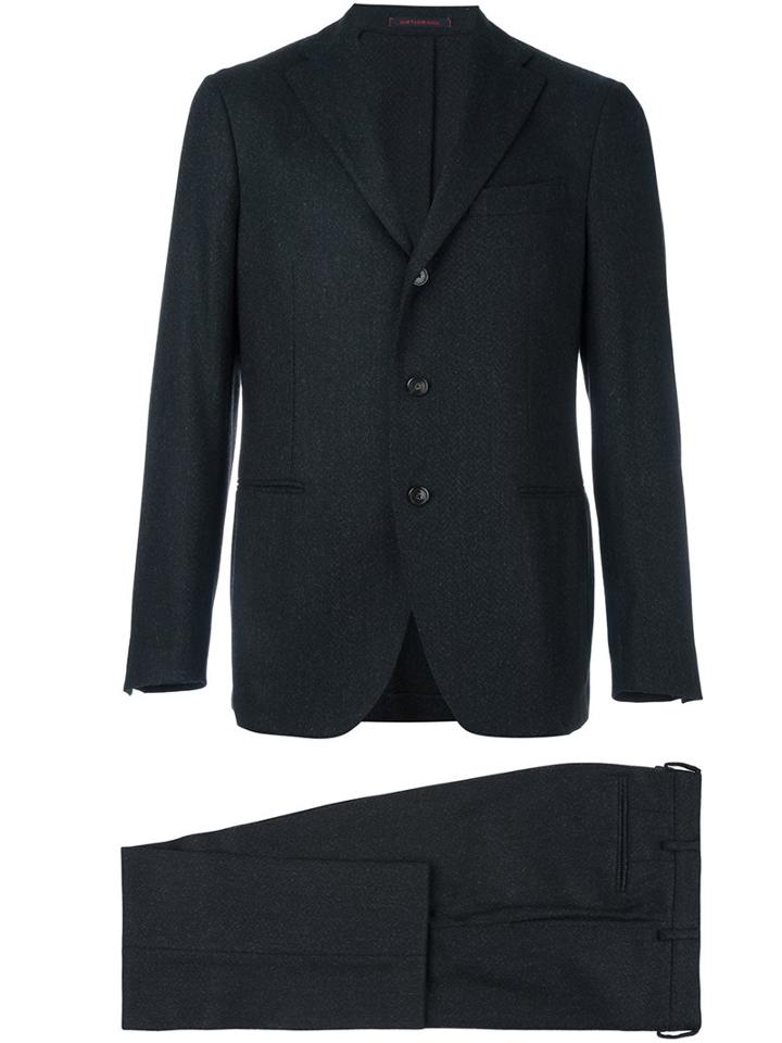 The Gigi 'degas' Suit, Men's, Size: 48, Black, Cotton/cupro/wool