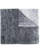 Faliero Sarti Textured Reversible Scarf, Women's, Grey, Silk/virgin Wool