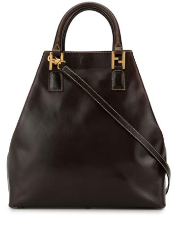 Fendi Pre-owned Logo Tote Bag - Brown