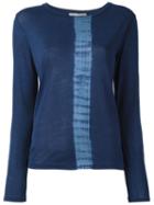 Suzusan Tie-dye Detail T-shirt, Women's, Size: M, Blue, Cotton