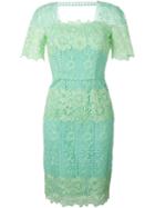 Blumarine Stretch Embroidered Dress