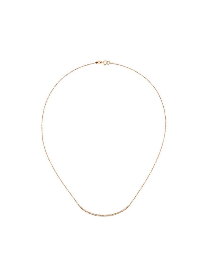 Wouters & Hendrix Gold Champagne Diamond Pavé Necklace, Women's, Metallic