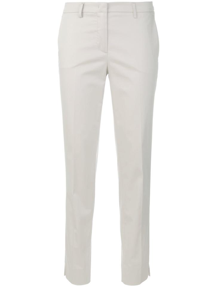 Fabiana Filippi Slim Cropped Trousers - Nude & Neutrals