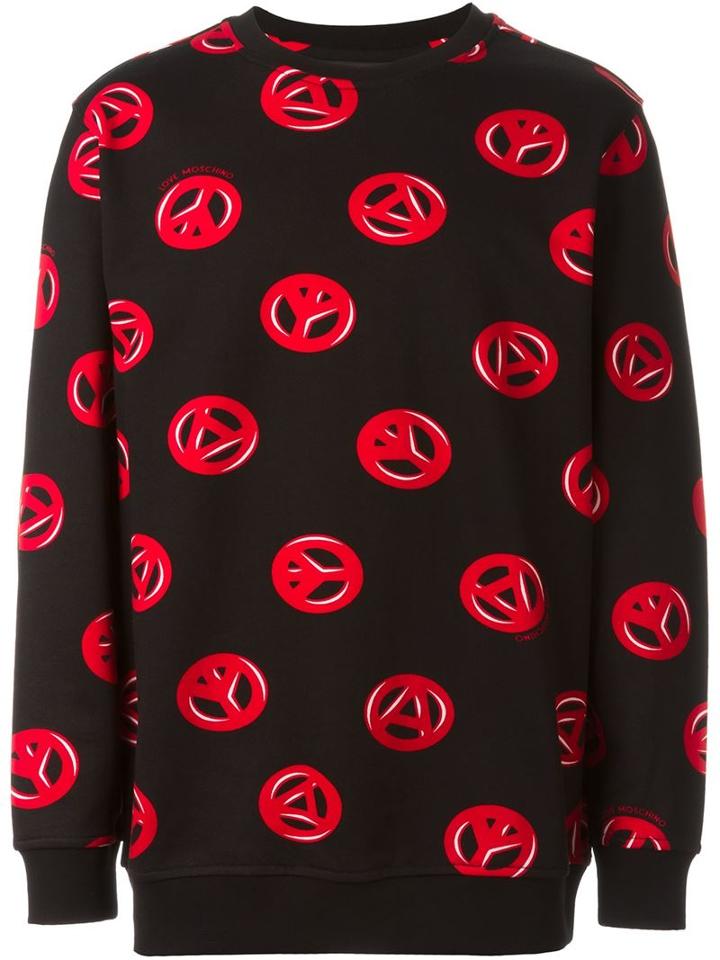Love Moschino Peace Sign Sweatshirt