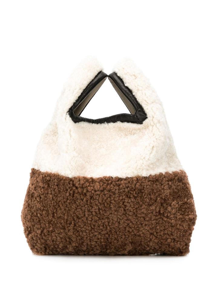 Simonetta Ravizza Shearling Mini Bag - Brown