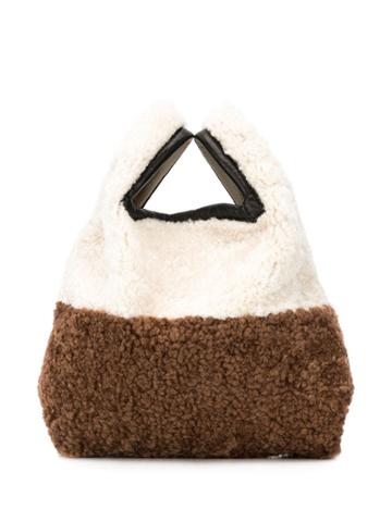 Simonetta Ravizza Shearling Mini Bag - Brown