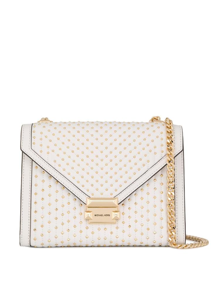 Michael Michael Kors Whitney Studded Tote Bag - White