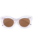 Thom Browne Eyewear Cat Eye Sunglasses - Crystal Clear W/dark