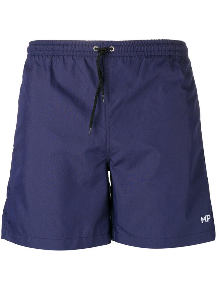 Mp Massimo Piombo Classic Swim Shorts, Men's, Size: Xxl, Blue, Cotton/polyester